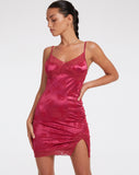 image of Coti Bodycon Dress in Rose Flock Magneta