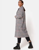 Glenn Duster Coat in Glenn Check Orange