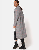 Glenn Duster Coat in Glenn Check Orange