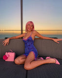Image of Coti Dress in Lilac Rose with Lilac Lace