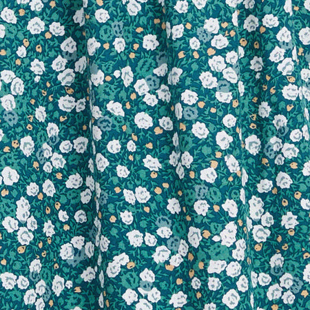 Galova Mini Dress in Floral Field Green