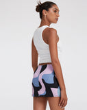 image of Ima Mini Skirt in Abstract Purple