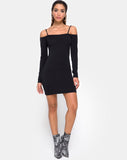 Jetty Bodycon Dress in Black