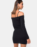 Jetty Bodycon Dress in Black