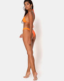 Makida Bikini Bottom in Matte Orange