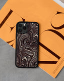 Image of Iphone Case in 70s Ripple Brown