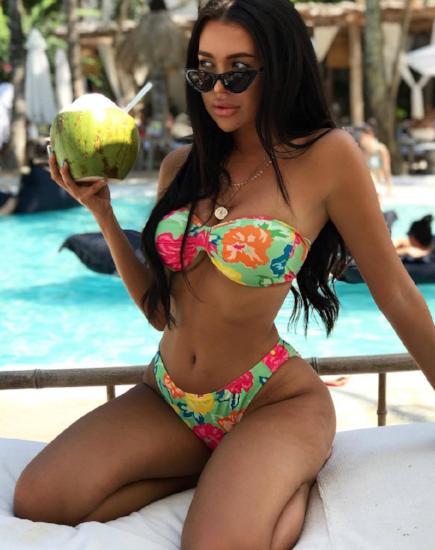 Samara Bikini Top in Tropicana Floral