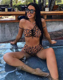 Val Bikini Bottom in burn Out Leopard
