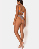 Sikila Top Bikini in Mini Tiger with Orange Binds