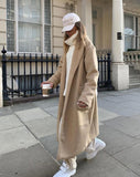 Duster Coat in Woven Tan