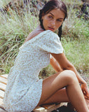 image of Sasyana Mini Dress in Pretty Petal Ivory