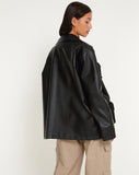 Image of Tavira Jacket in PU Black